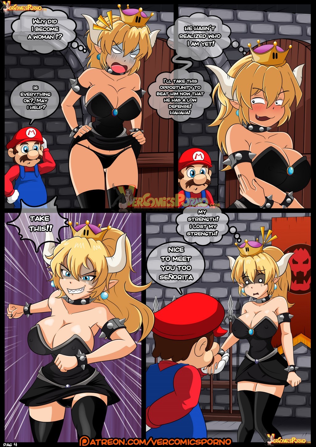 Bowsette And Peach Comic Part 1