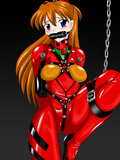 Tied and gagged hentai latex babe with sappy body will be banged hard now