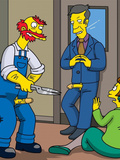 Simpsons - Willie with Skinner fucks Edna Krabappel