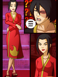 Azula and hot brunette babe in xxx comics