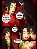 Azula and hot brunette babe in xxx comics