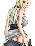 Tsunade in jeans showing his hentai hole