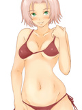 Sexy Sakura in amazing anime bikini