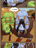 Dirty Orcs fucks sexy Draenei babes in adult comics