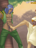 The collection of really sexy 3d pictures with bondage Elf and Draeneis