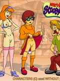 Scooby Doo : Velma Dinkley, Daphne Blake with wet twat