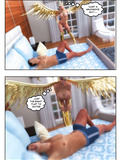 3D comics sex with two gorgeous girls in nasty 3some