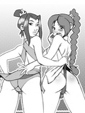 Naughty bitches and Korra love rough lesbian games