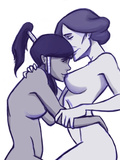 Tender and sweet lesbian seduction of Korra and her friends