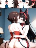 Rory Mercury and Megumin futa hentai