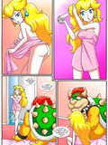 Peach and Bowser sex manga