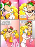 Peach and Bowser sex manga