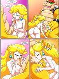 Peach and Bowser sex manga