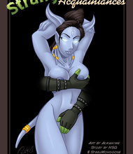 Dirty Orcs fucks sexy Draenei babes in adult comics