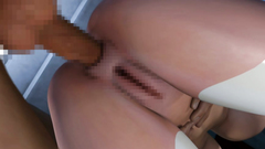 3D Deepthroat and analhole fucking in space