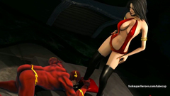 Flash gets fucked with a brutal busty woman