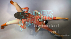 Spider-Woman fucks her fingers Wonderwoman