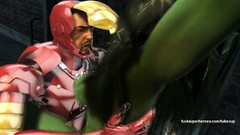Ironman Tony Stark deeply fucks Hulk woman in her dirty mouth
