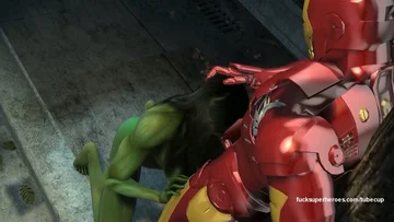 Iron Man Mom Porn - Ironman Tony Stark deeply fucks Hulk woman in her dirty mouth