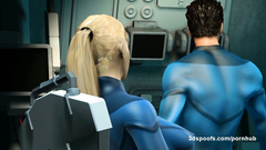 Mister Fantastic feeding Invisible Woman his very long cock