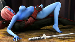 Deadpool smashed Mystique in her all holes