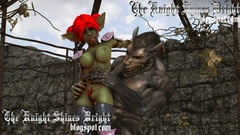 Big 3D Werewolf fucks nasty redhead Orc girl