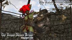 Big 3D Werewolf fucks nasty redhead Orc girl