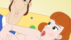 Redhead milf with big tits and ass in hardcore cartoon