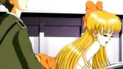 Hot anime chick is getting pumped in her hairy pussy