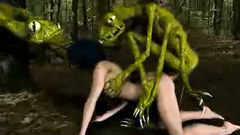 A flock of nasty reptiles fucked sweet girl in anal hole