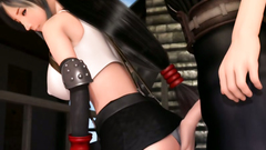 Perfect 3D Tifa Lockhart with huge tits squirting of hardcore sex | Final Fantasy