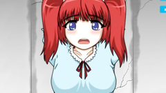Ami in the cage : Redhead hentai schoolgirl slut in brutal game