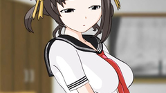 Horny Schoolgirl : Cute anime teen in sexy uniform