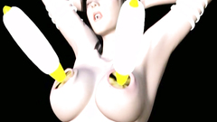 Hardcore 3D animated fuck with sexy brunette slut