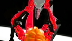 3D Robot with tentacles instead dick fucks blonde in latex