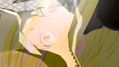 Blondy is crying because of pain in her tight young vagina in anime movie