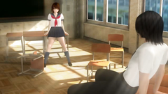 Sex in the classroom between two horny classmates