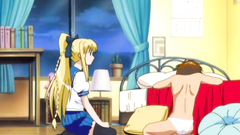 Sexy girl Sailor Moon with long blonde hair gets cock in her tight cunt