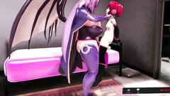 Futanari Sex with various Video Game Women