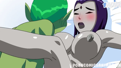 Teen Titans XXX Porn Parody - Raven & Beast Boy Animation FULL (Hard Sex) ( Anime Hentai)