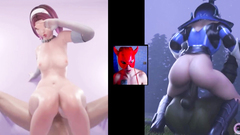 SPLIT SCREEN COMPILATION COWGIRL - TRY NOT CUM