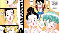 Milk y Bulma son penetradas por Gogeta