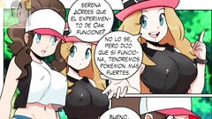 Orgia de Dawn y Selena con el profesor Oak