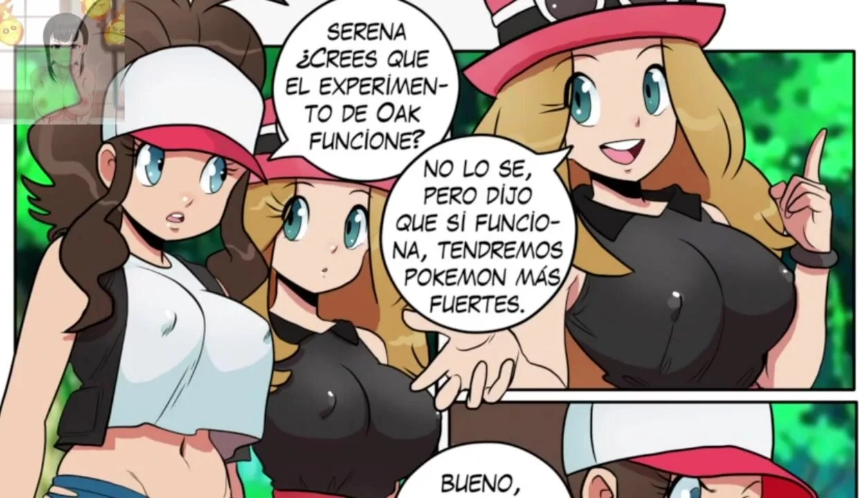 Orgia de Dawn y Selena con el profesor Oak