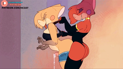 FUTANARI FURRY SUCCUBUS LEABIAN HENTAI CARTOON ANAL FUCK AND CREAMPIE 60FPS