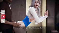 Agent 14 gaming Sapphire is on fire(cold) Hot public sex