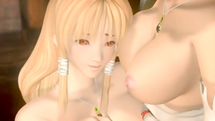 Beautiful blond-haired cuties play their lesbian games