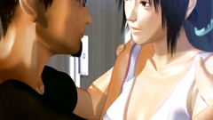Watch how kinky guy plays with perky nipples of a gorgeous cartoon girl