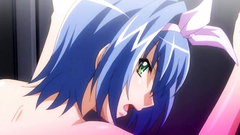 Beautiful hentai babe with blue hair gets fucked hard