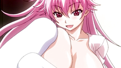 Big breasted babe with giant boobs in hentai cartoon